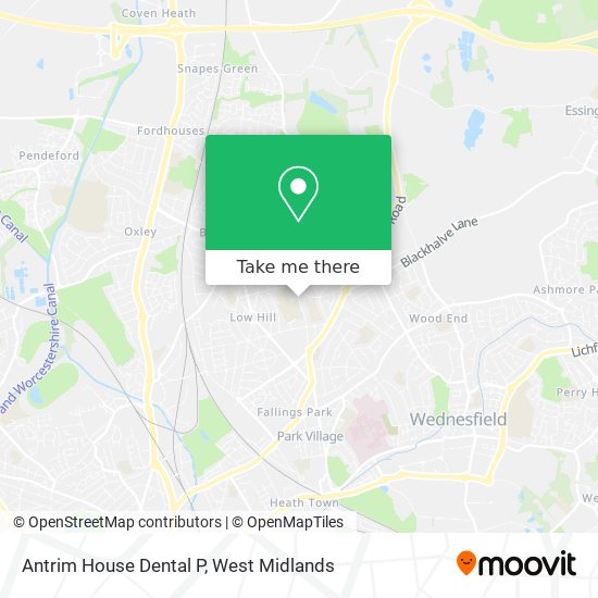 Antrim House Dental P map