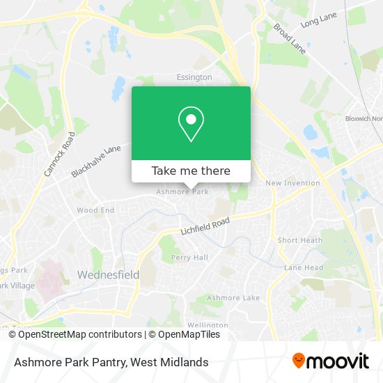Ashmore Park Pantry map