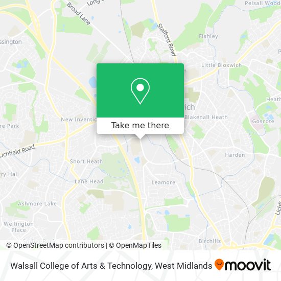 Walsall College of Arts & Technology map