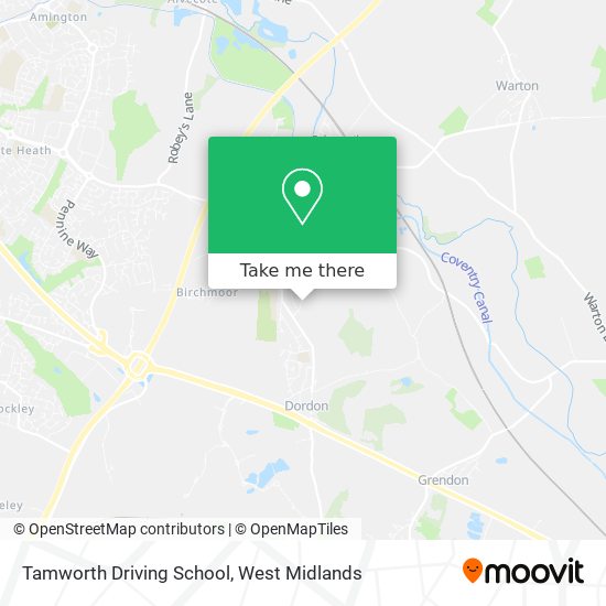 Tamworth Driving School map