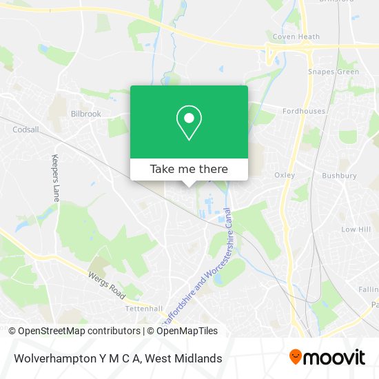 Wolverhampton Y M C A map