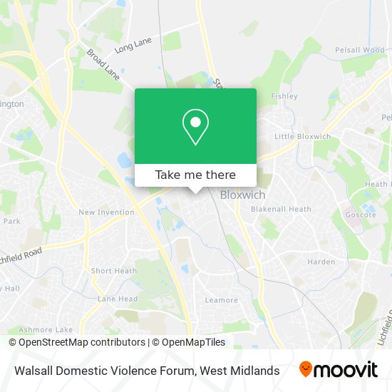 Walsall Domestic Violence Forum map