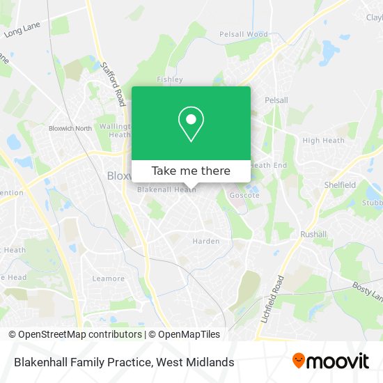 Blakenhall Family Practice map