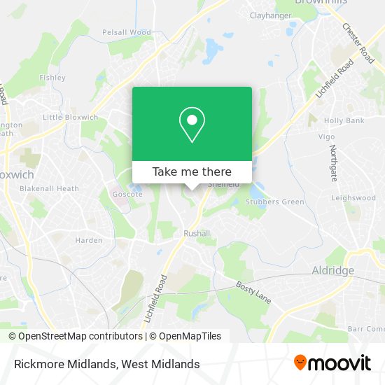 Rickmore Midlands map