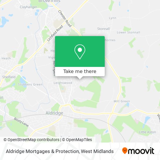 Aldridge Mortgages & Protection map