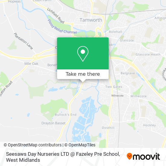 Seesaws Day Nurseries LTD @ Fazeley Pre School map