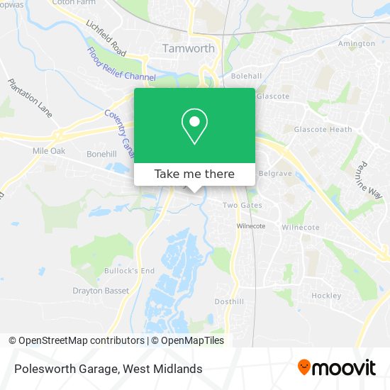 Polesworth Garage map