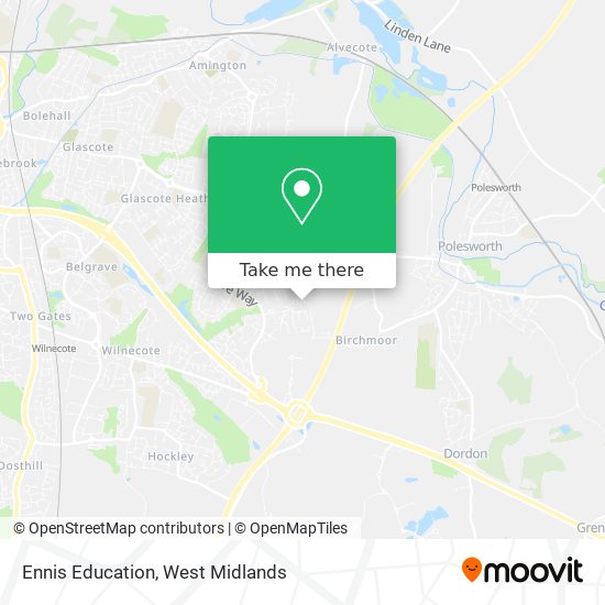 Ennis Education map