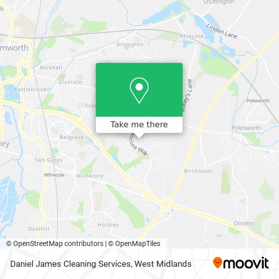 Daniel James Cleaning Services map