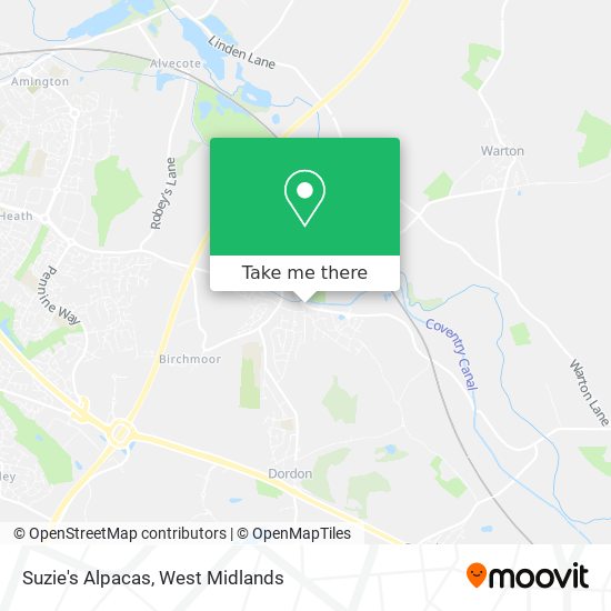 Suzie's Alpacas map