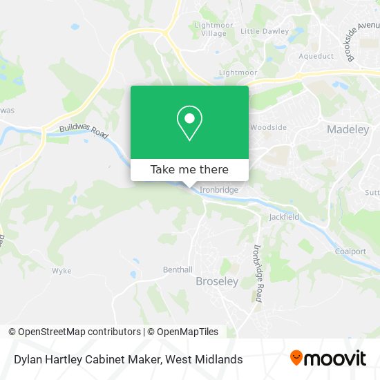 Dylan Hartley Cabinet Maker map