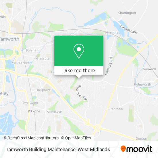 Tamworth Building Maintenance map