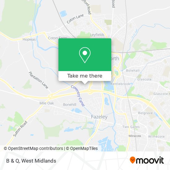 B & Q map