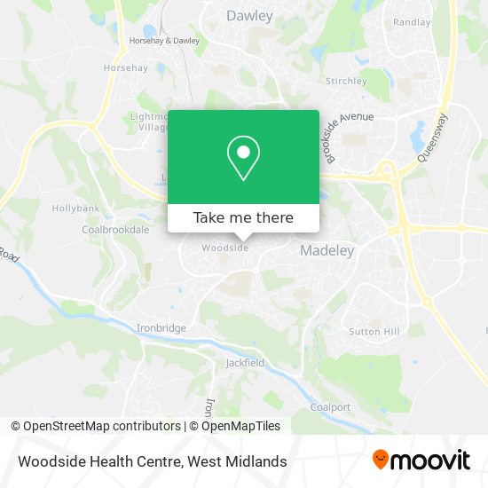 Woodside Health Centre map