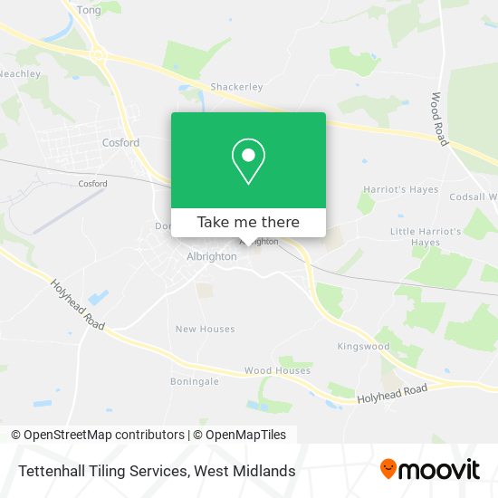 Tettenhall Tiling Services map