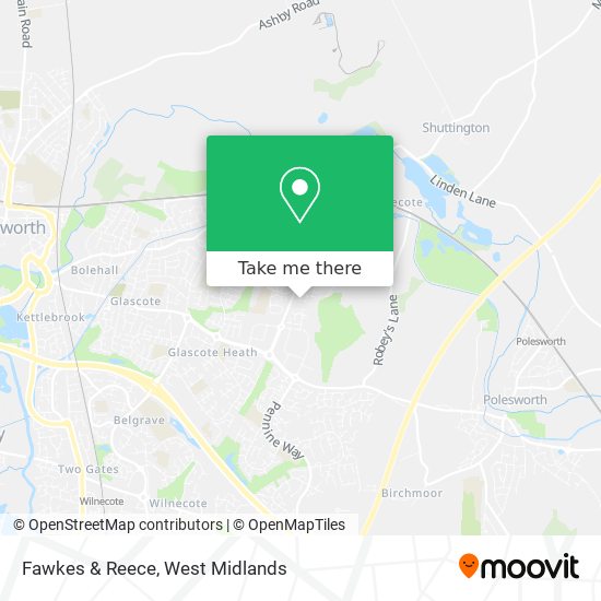 Fawkes & Reece map