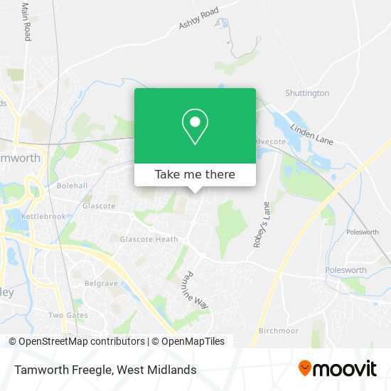 Tamworth Freegle map
