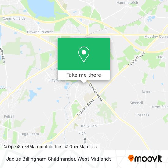 Jackie Billingham Childminder map