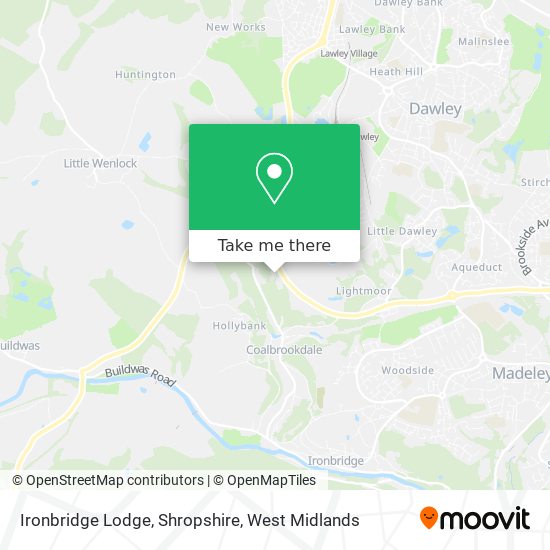 Ironbridge Lodge, Shropshire map