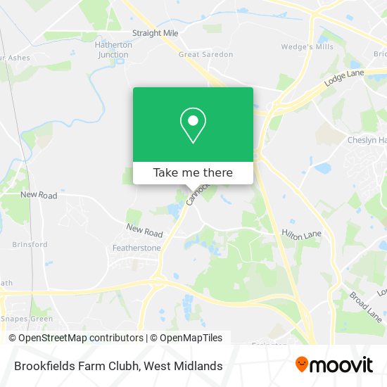 Brookfields Farm Clubh map