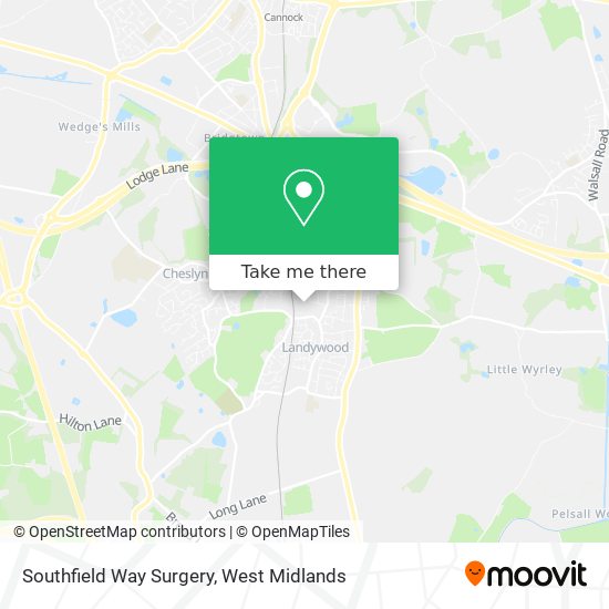 Southfield Way Surgery map