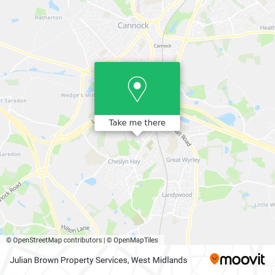 Julian Brown Property Services map