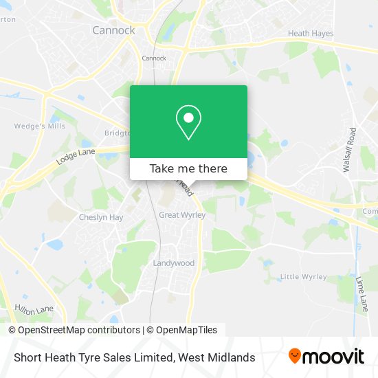Short Heath Tyre Sales Limited map