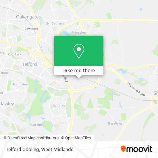 Telford Cooling map