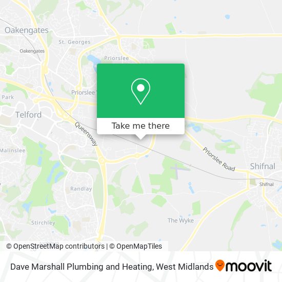 Dave Marshall Plumbing and Heating map