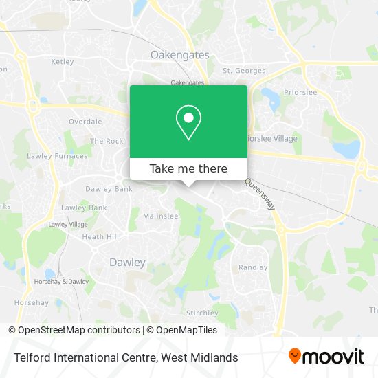 Telford International Centre map