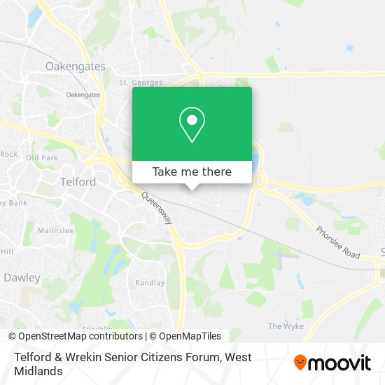 Telford & Wrekin Senior Citizens Forum map