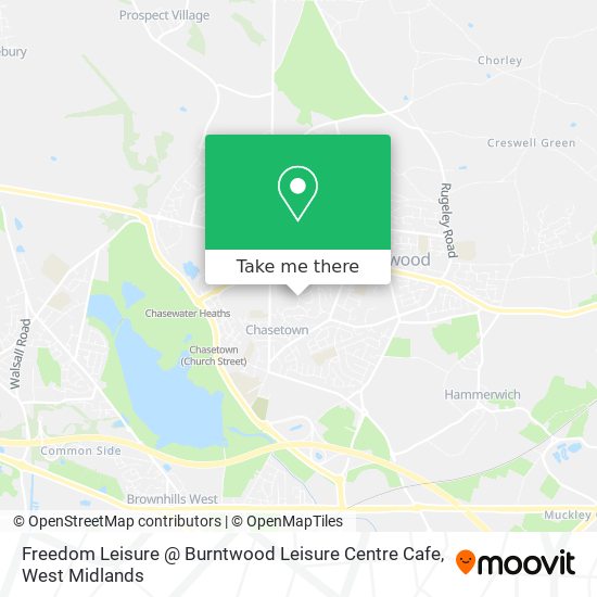 Freedom Leisure @ Burntwood Leisure Centre Cafe map