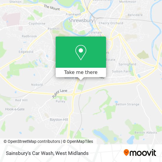 Sainsbury's Car Wash map