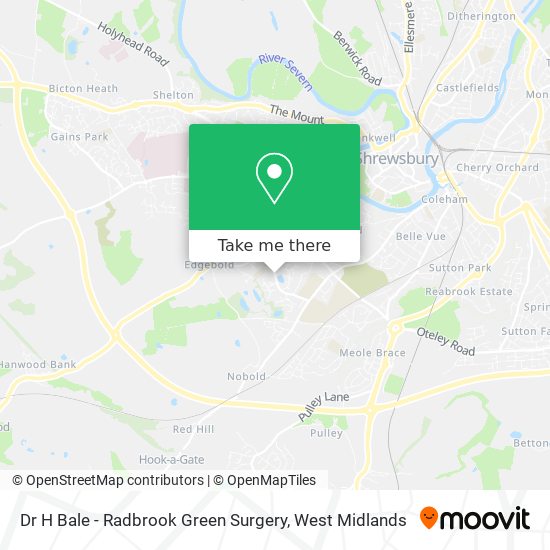 Dr H Bale - Radbrook Green Surgery map
