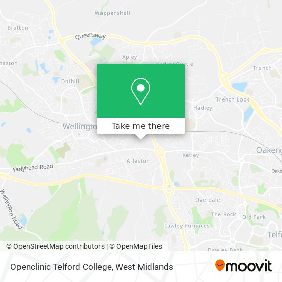 Openclinic Telford College map