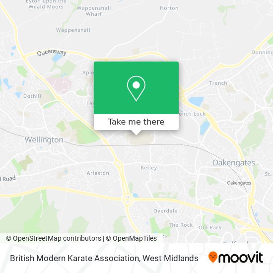 British Modern Karate Association map