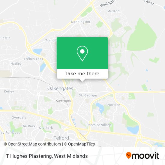 T Hughes Plastering map