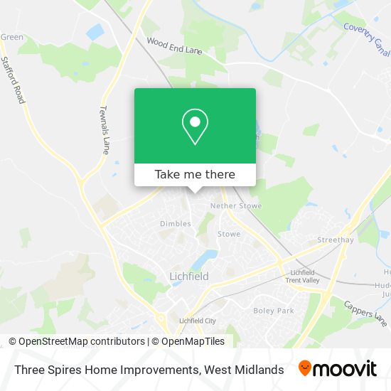 Three Spires Home Improvements map