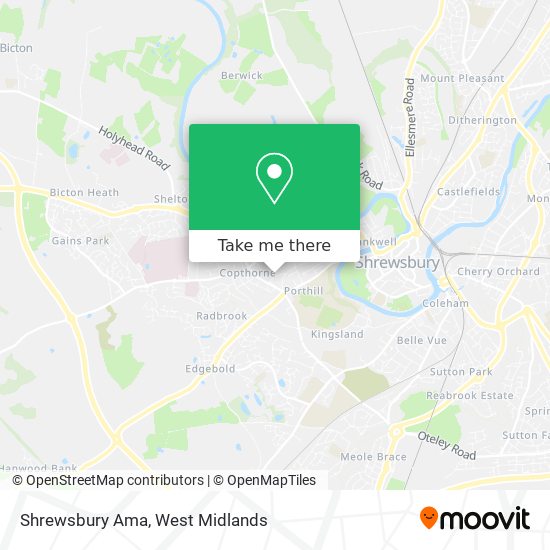 Shrewsbury Ama map