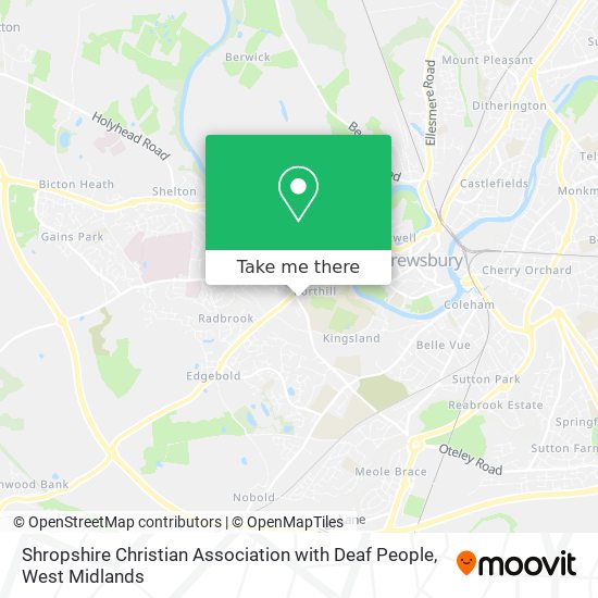 Shropshire Christian Association with Deaf People map