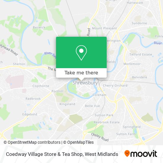 Coedway Village Store & Tea Shop map