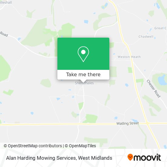 Alan Harding Mowing Services map