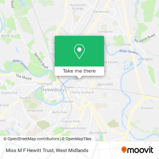 Miss M F Hewitt Trust map