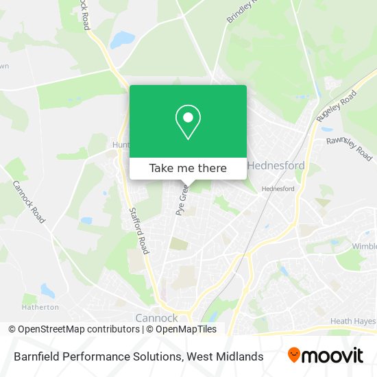 Barnfield Performance Solutions map