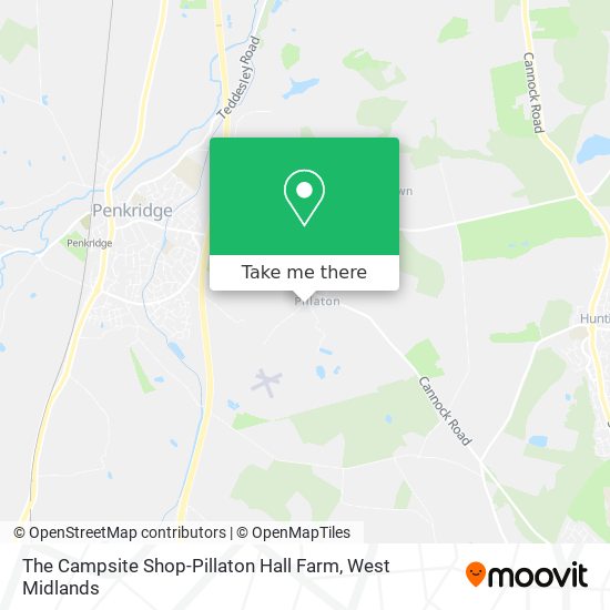 The Campsite Shop-Pillaton Hall Farm map