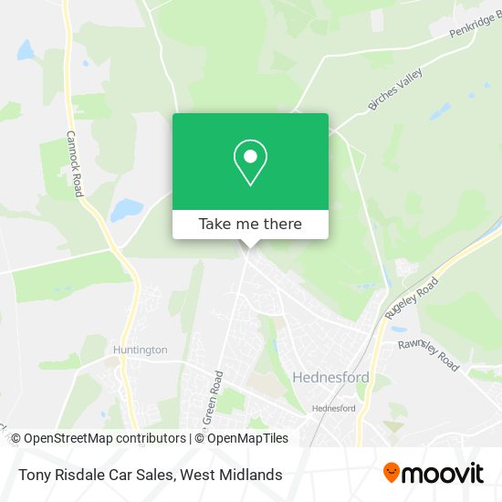 Tony Risdale Car Sales map