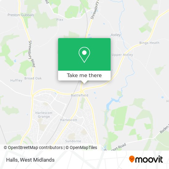 Halls map