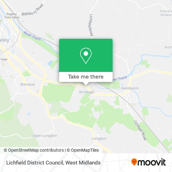 Lichfield District Council map
