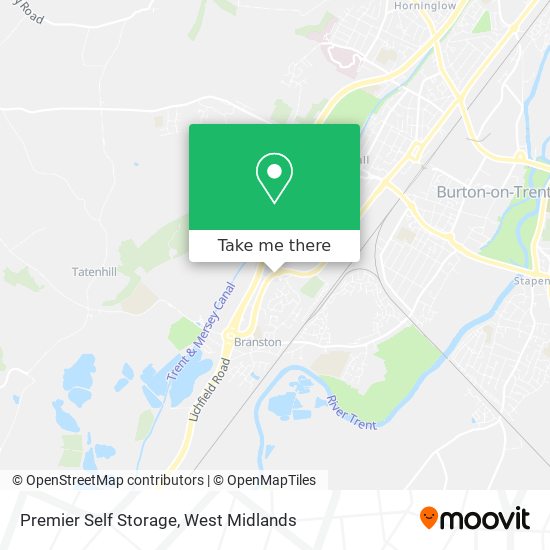 Premier Self Storage map