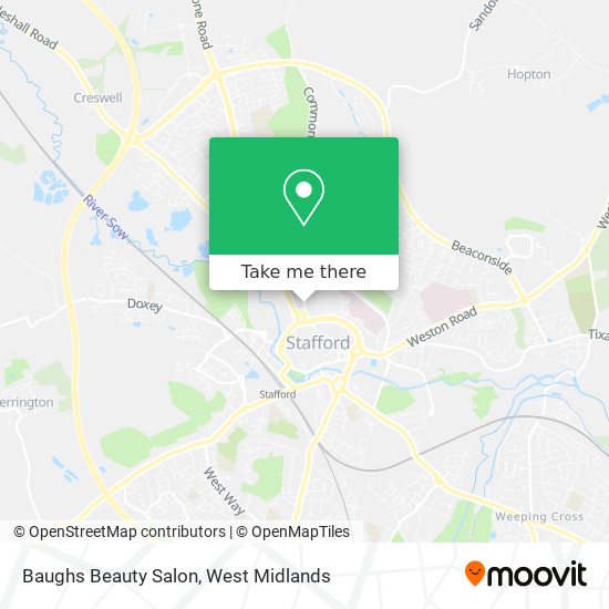 Baughs Beauty Salon map